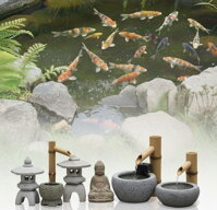 Dekoracje i wodospady do oczek wodnych | Oczko wodne i estetyka