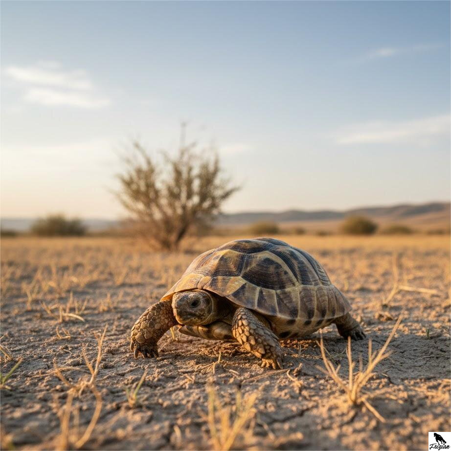 Korytnačka štvorprstá (Testudo horsfieldii)
