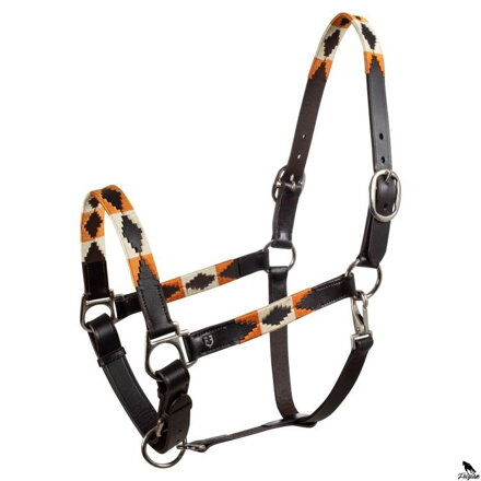 KOŽENÁ OHLÁVKA S DEKORÁCIAMI NAVAJO