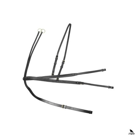 DERBY BREASTPLATE W/MARTINGALE čierny