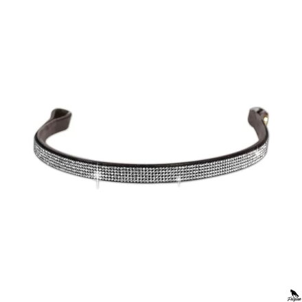 Horses White Strass Browband hnedá