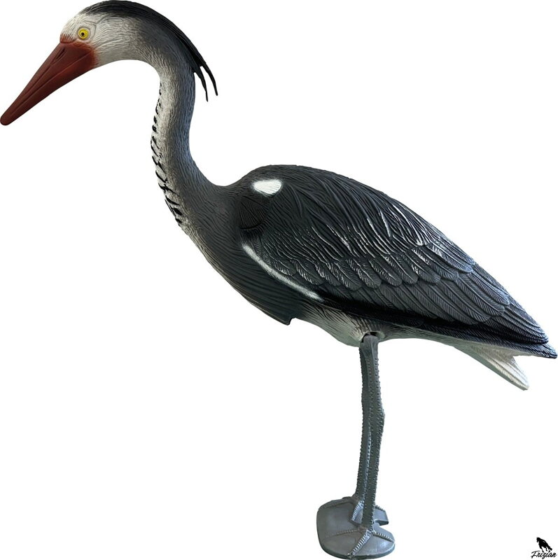 SF DECO BIRD SIVA ČAPLJA