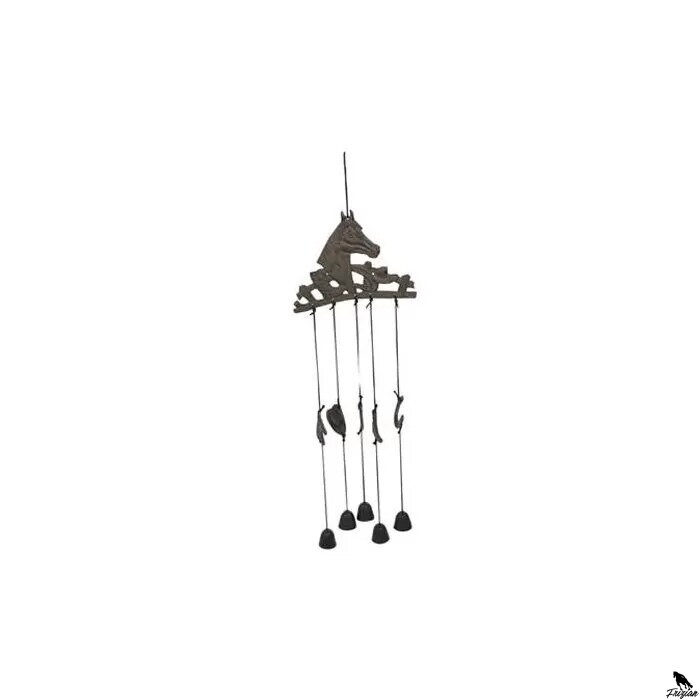 Hlava koňa s malými zvončekmi