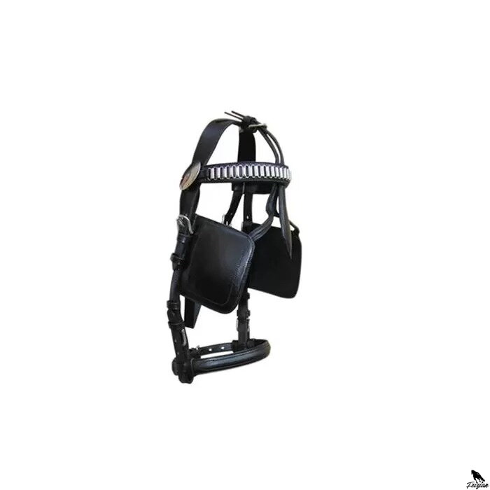 Carriage Driving Bridle - Gaštanová