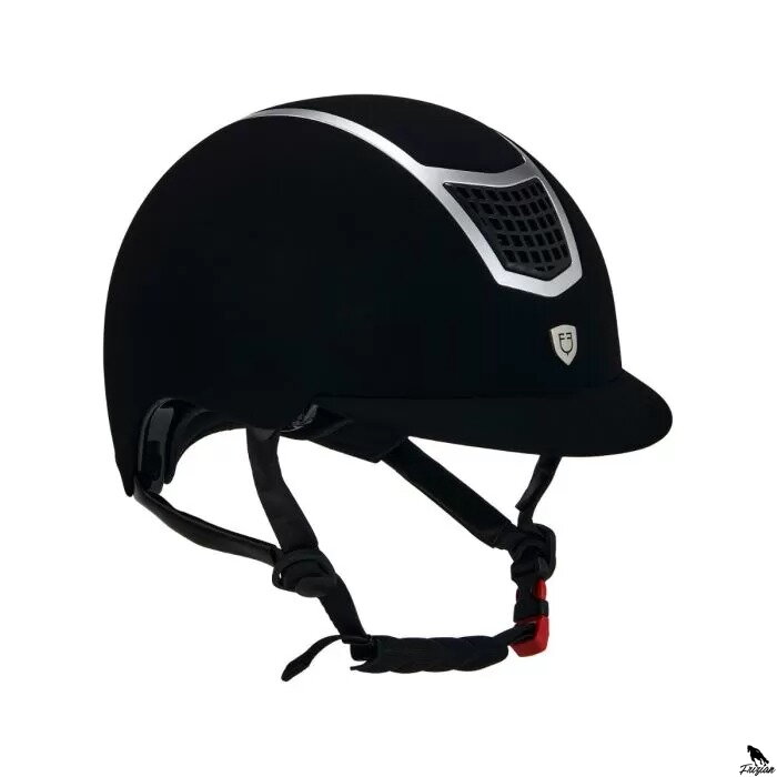 Equestro Eclipse Plain Mat Helmet Velvet 53-55cm